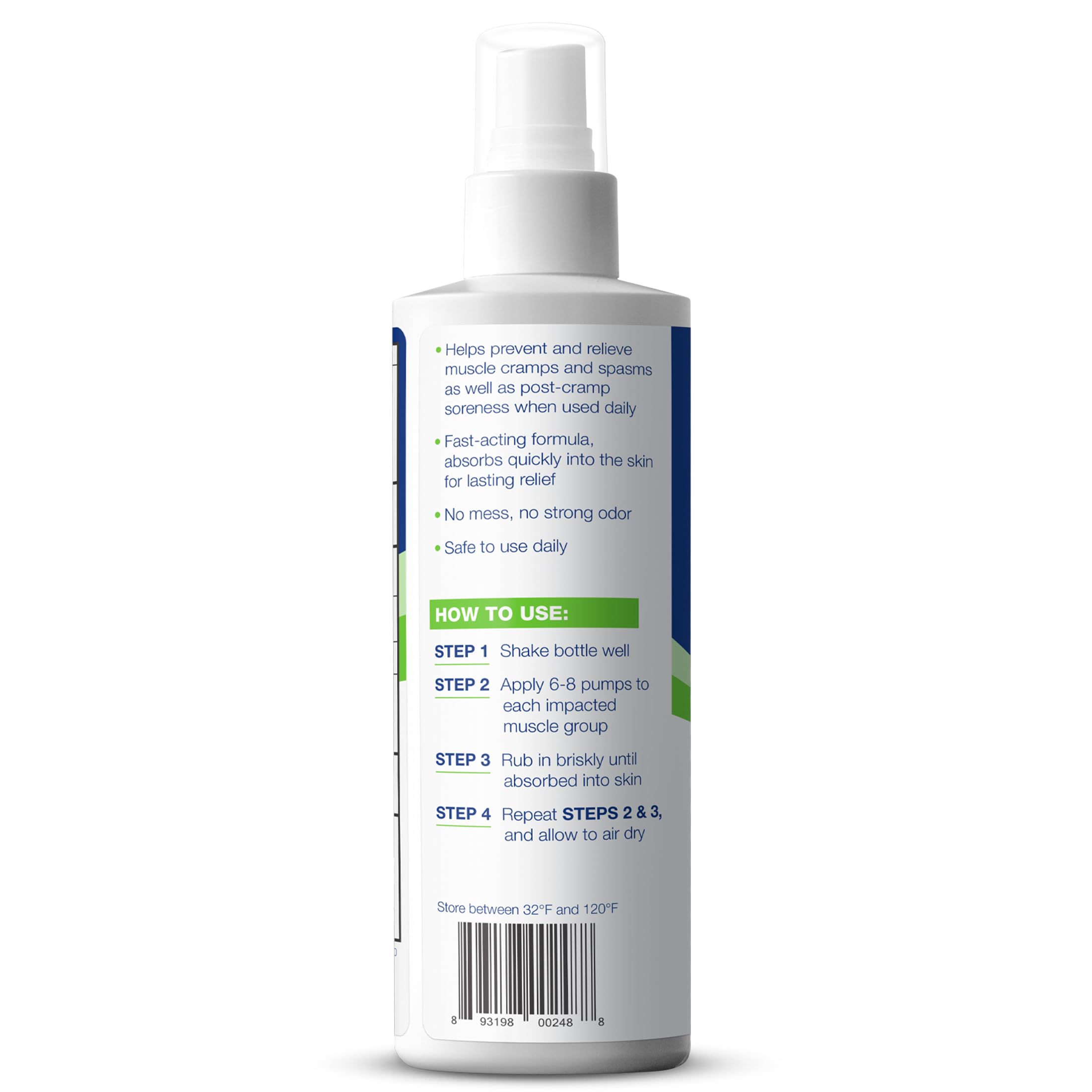 Theraworx Relief for Muscle Cramps Spray Fast-Acting Muscle Spasm, Leg Soreness with Magnesium Sulfate - 7.1 oz - 1 Count Theraworx Au supplements