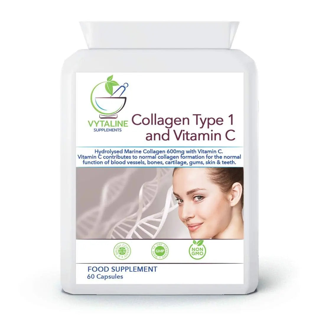 Marine Collagen Supplement for Women with Vitamin C - High Strength 600mg of Pure Hyaluronic VYTALINE Au supplements