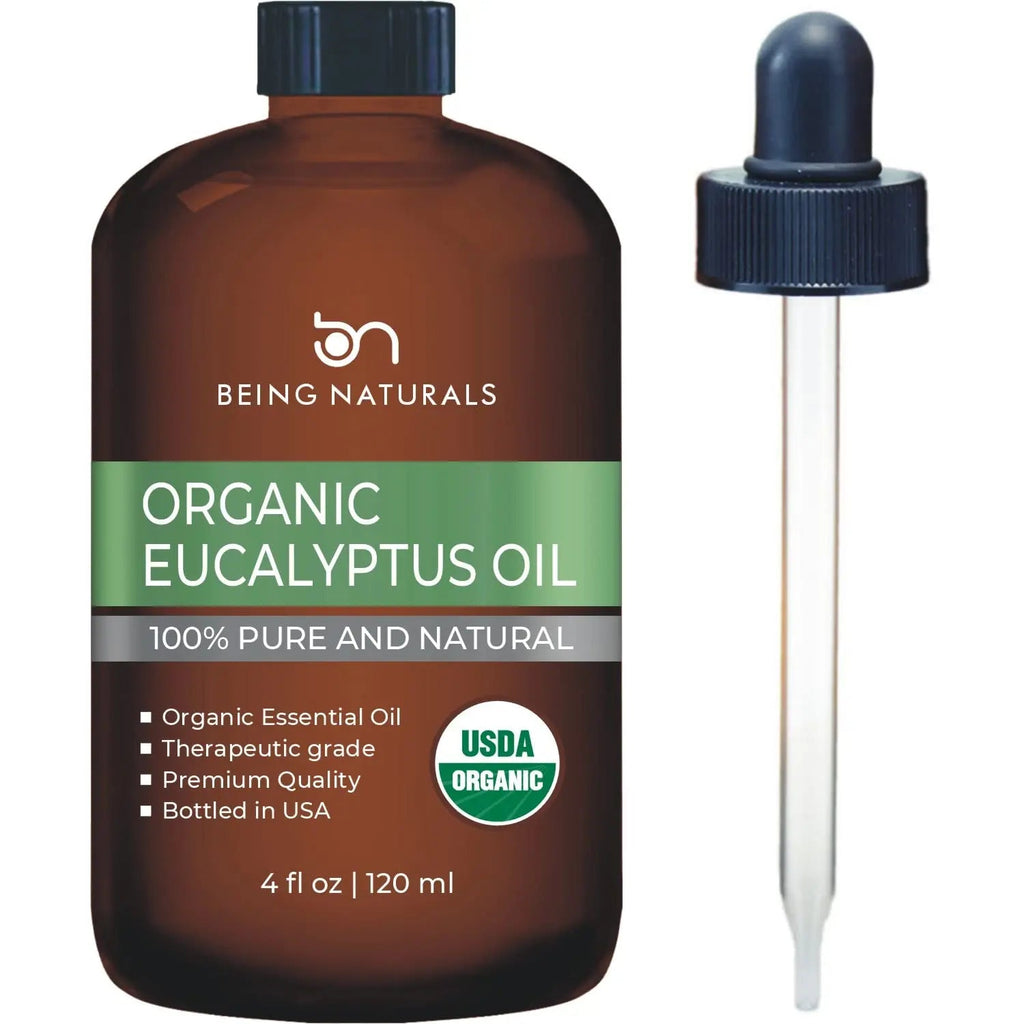 Organic Eucalyptus Essential Oil - Huge 4 FL OZ - 100% Pure & Natural – Premium Natural Oil Being Naturals Au supplements