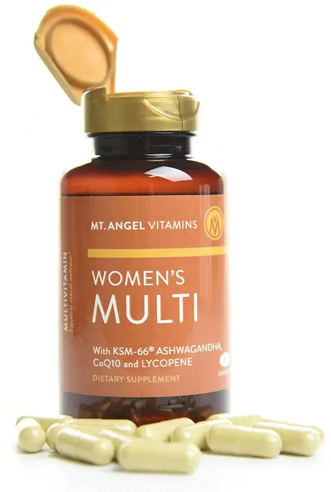 Mt. Angel Vitamins - Daily Womens Multivitamin - Adult Formula with Iron, Calcium, KSM-66 Ashwaganda, and a Potent Proprietary Herbal Blend Mt. Angel Vitamins Au supplements