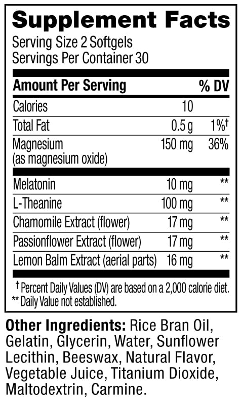 OLLY Ultra Strength Sleep Softgels, 10mg Melatonin, L-Theanine, Chamomile, Magnesium, Lemon Balm, Supports Deep Restful Sleep