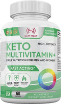 Keto Multivitamin for Women and Men - 35 Potent, Pure Ingredients - Vitamin C, Vitamin D, Vitamin A, Vitamin E and Zinc for Immune Support Slim Heat Au supplements