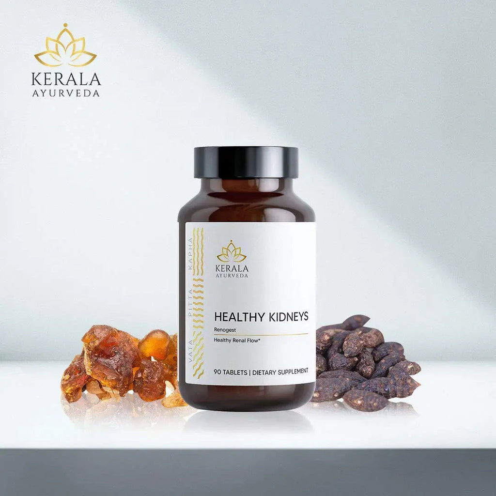 Kerala Ayurveda Healthy Kidney Herbal Tablets | Support Normal Kidney Function and Health | Kidney and Bladder Support | Urinary System Support - 90 Count Kerala Ayurveda Au supplements