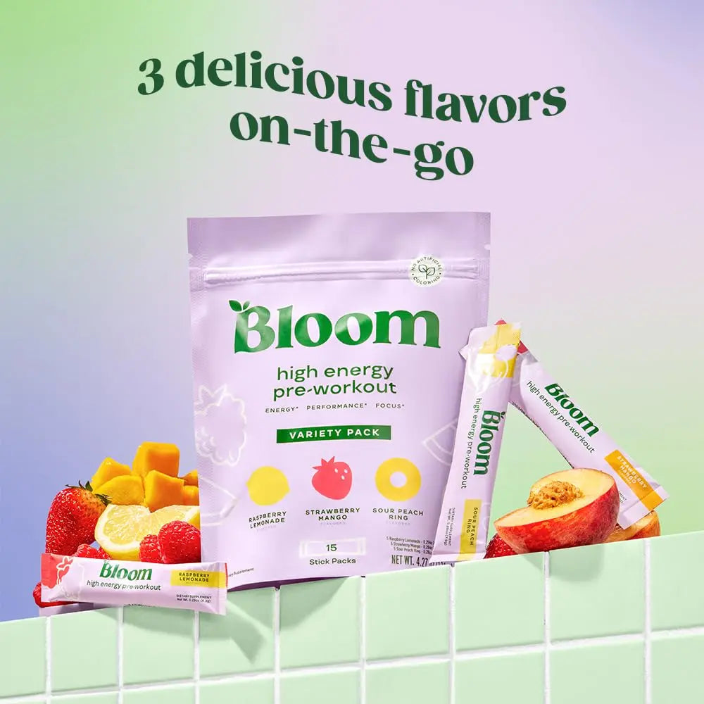 Bloom Nutrition High Energy Pre Workout Powder for Women - Natural Caffeine Powder Bloom Nutrition Au supplements
