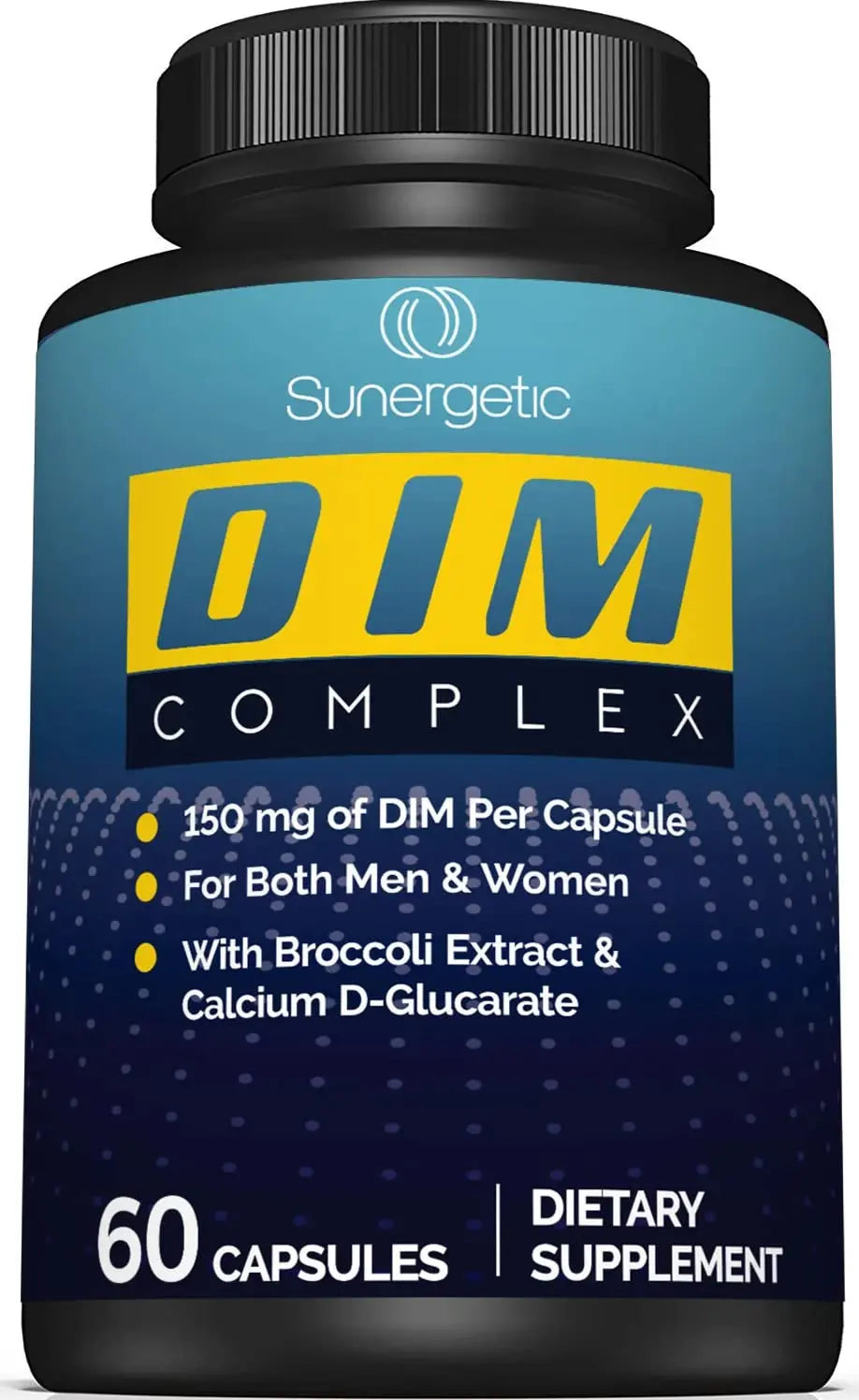 Premium DIM Supplement–Includes 150mg DIM (diindolylmethane), Broccoli, Calcium D Sunergetic Au supplements