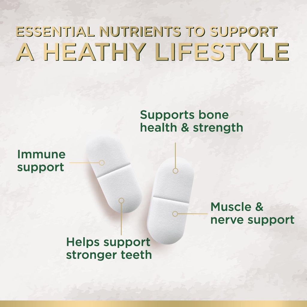 Calcium 1200 mg with Vitamin D3 - Per Serving - Bone Health Supplement - Vitamin D & Calcium Supplements for Women & Men - Bone Strength Support