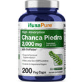 NusaPure Chanca Piedra 2000mg | 200 Veggie Caps | Herbal Extract Supplement | Extract 10:1, Non-GMO, Bioperine & Vegan | 100 Servings per Bottle NusaPure Au supplements