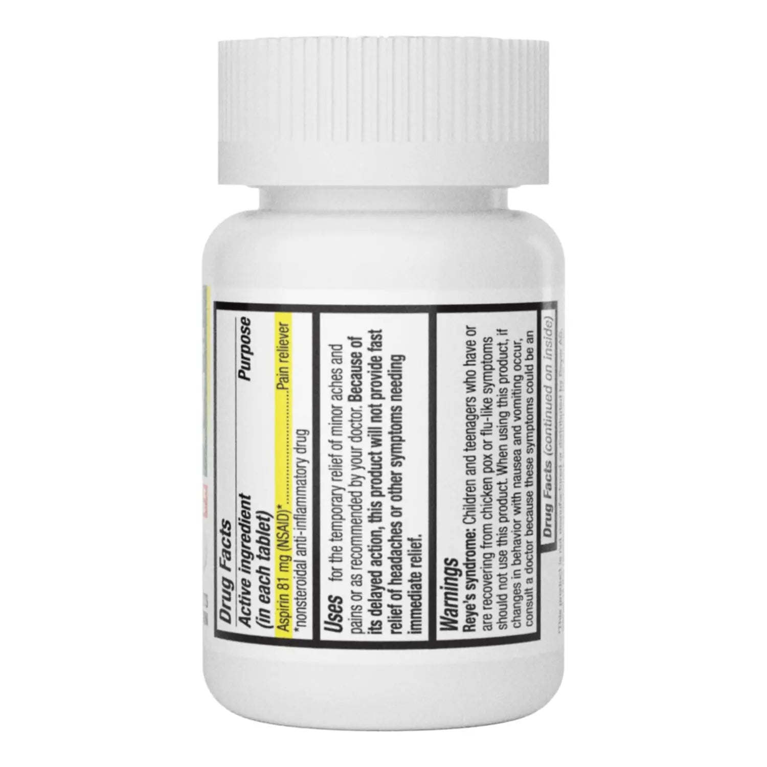HealthA2Z® Aspirin 81 mg | DYE Free | Low Strength | 200 Counts | Pain Relief | Reduces Minor Aches Muscle Pain & Cramps | Fever Reducer | Reduces Headache | (NSAID) HealthA2Z Au supplements