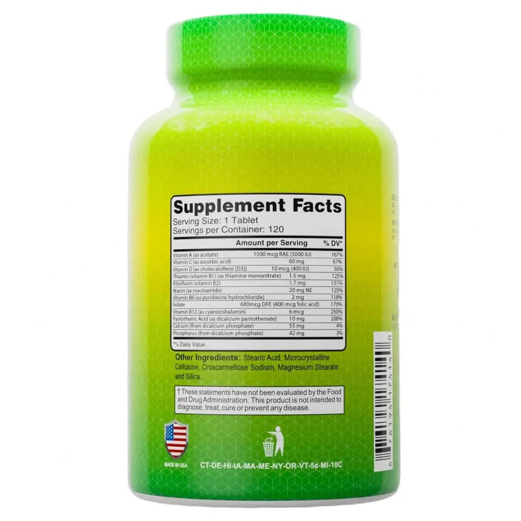 ALFA VITAMINS Multi Daily Vitamins Essential Vitamins to Support The Immune System and Promote a Healthy Lifestyle - 120 Tablets ALFA VITAMINS Au supplements