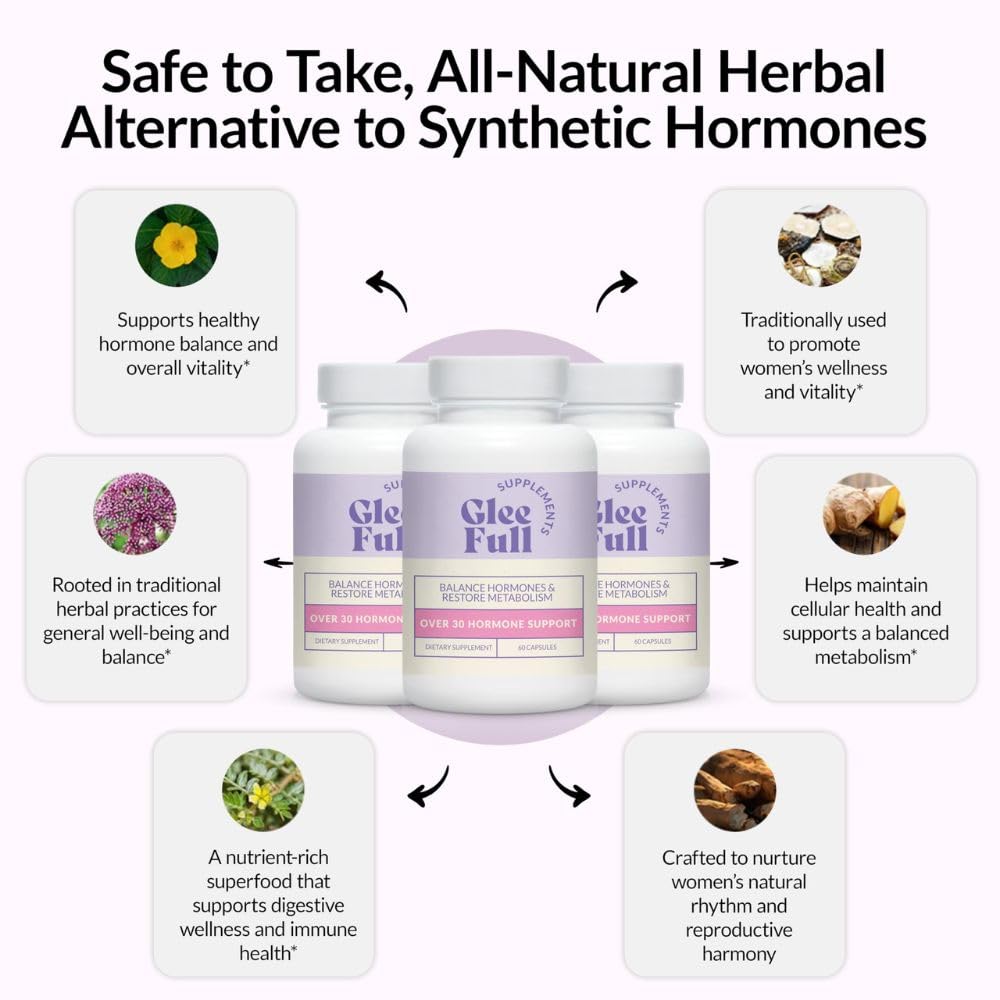GleeFull Over 30 Hormone Support - Menopause Supplements for Women - Hormone Support for Women GLEEFULL SUPPS Au supplements