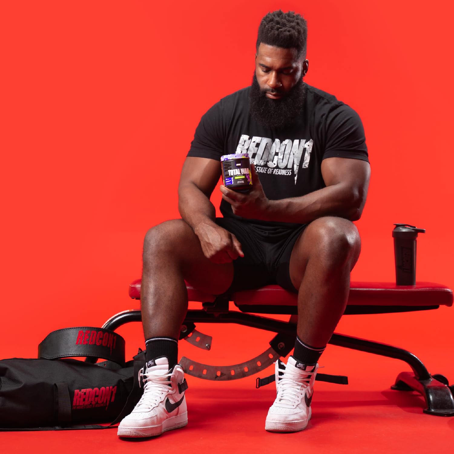 REDCON1 Total War Pre Workout - Beta Alanine + Citrulline Malate Keto Friendly Preworkout for Men & Women with 320mg of Caffeine - Fast Acting -Blue Lemonade (30 Servings)