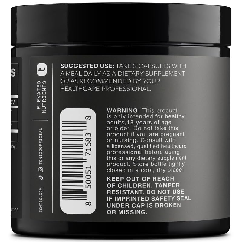 Toniiq Artichoke Extract 15:1 – with 5% Cynarin (60 mg) – 120 Vegan Capsules – Liver & Digestive Support - Lab Tested - Non-GMO Toniiq Au supplements