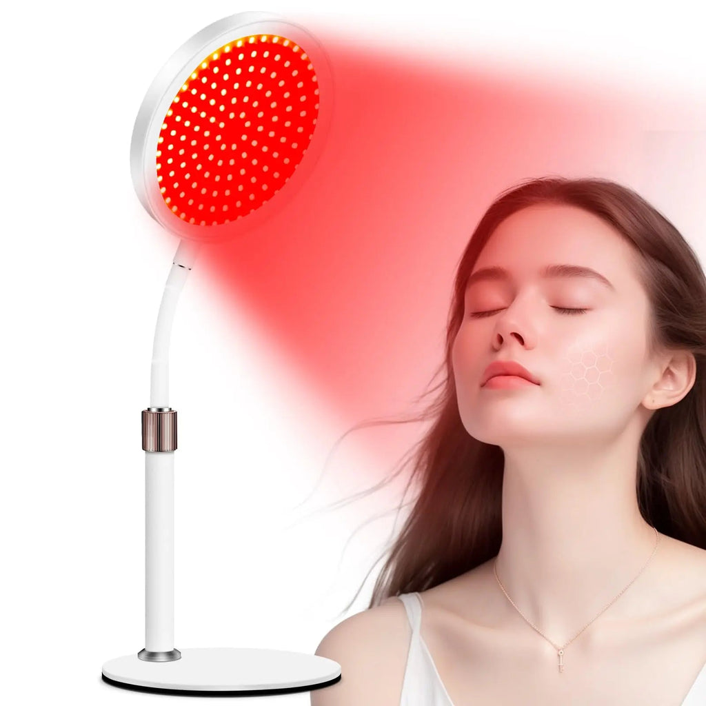 Red Light Lamp with Base, 660nm Red Light & 850nm Near Infrared Red Light Lamp with Timer Devowellte Au supplements