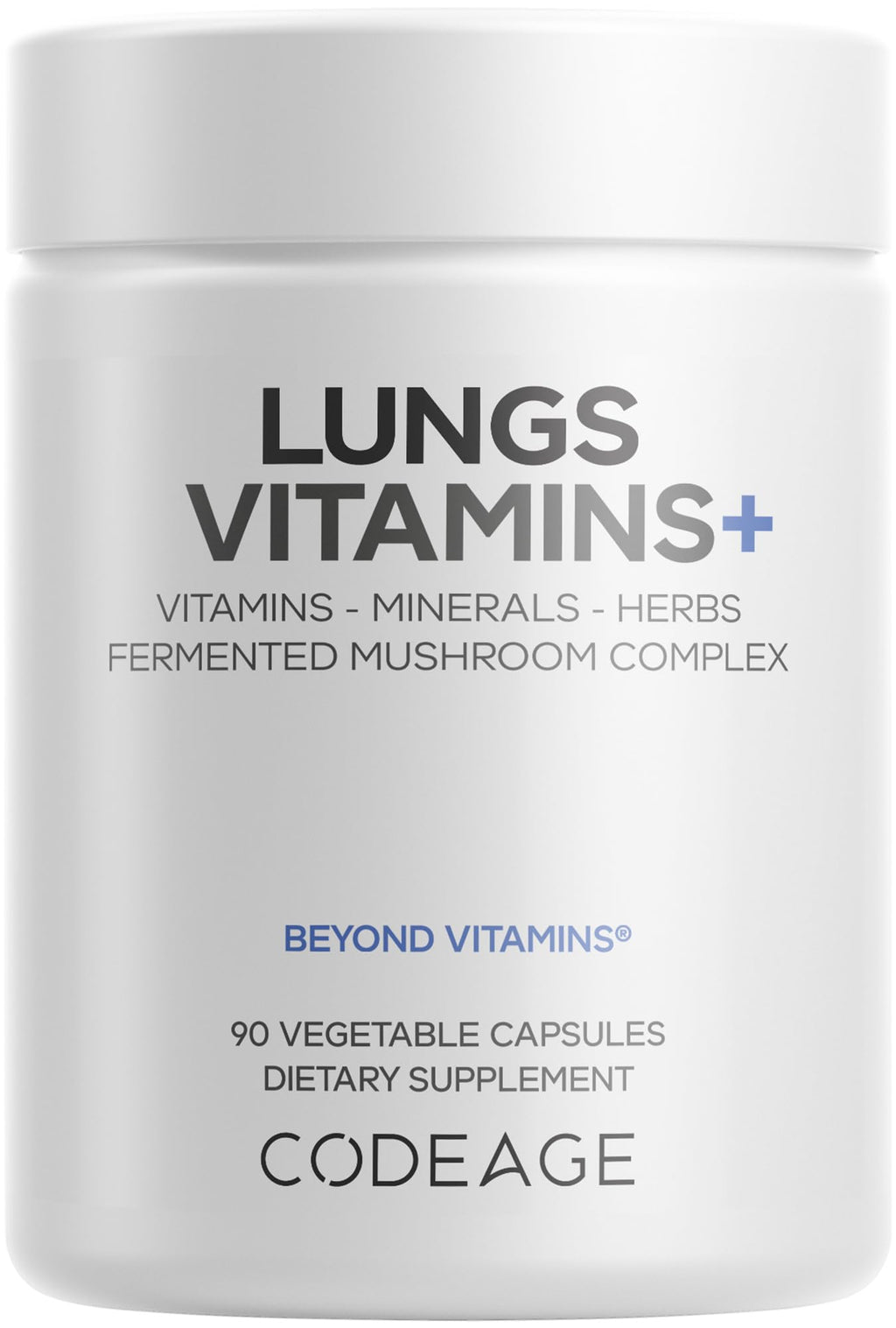 Codeage Lungs Vitamins, A, C, D, E, B6, Milk Thistle Lung Supplement, Zinc & Magnesium, Cordyceps, Reishi, Chaga, Poria, Tylophora, Ginger, Peppermint Leaf Organic Herb Cleanse - Non-GMO - 90 Capsules Codeage Au supplements