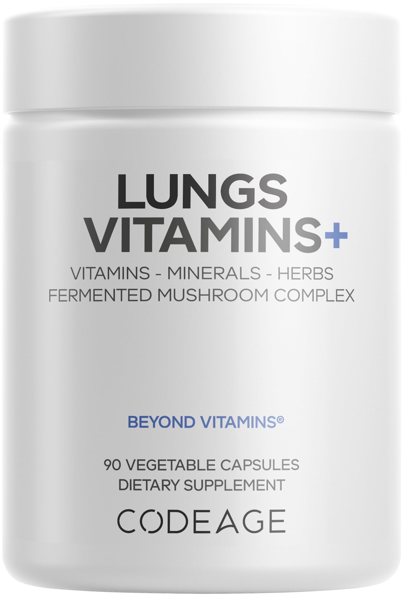 Codeage Lungs Vitamins, A, C, D, E, B6, Milk Thistle Lung Supplement, Zinc & Magnesium, Cordyceps, Reishi, Chaga, Poria, Tylophora, Ginger, Peppermint Leaf Organic Herb Cleanse - Non-GMO - 90 Capsules Codeage Au supplements