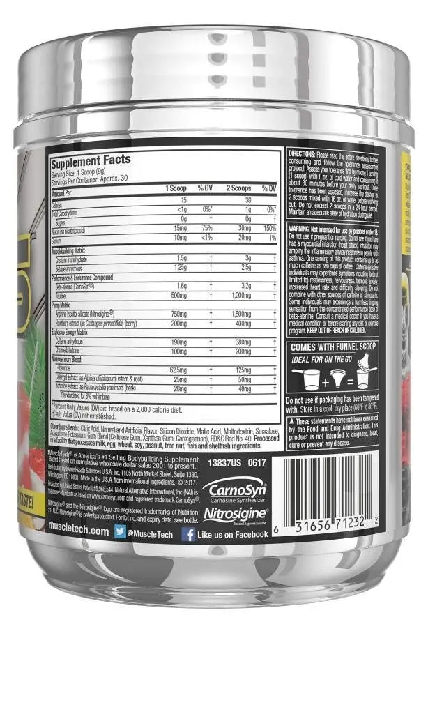 Pre Workout Powder | MuscleTech Vapor X5 for Men & Women, Energy Drink Mix Sports MuscleTech Au supplements