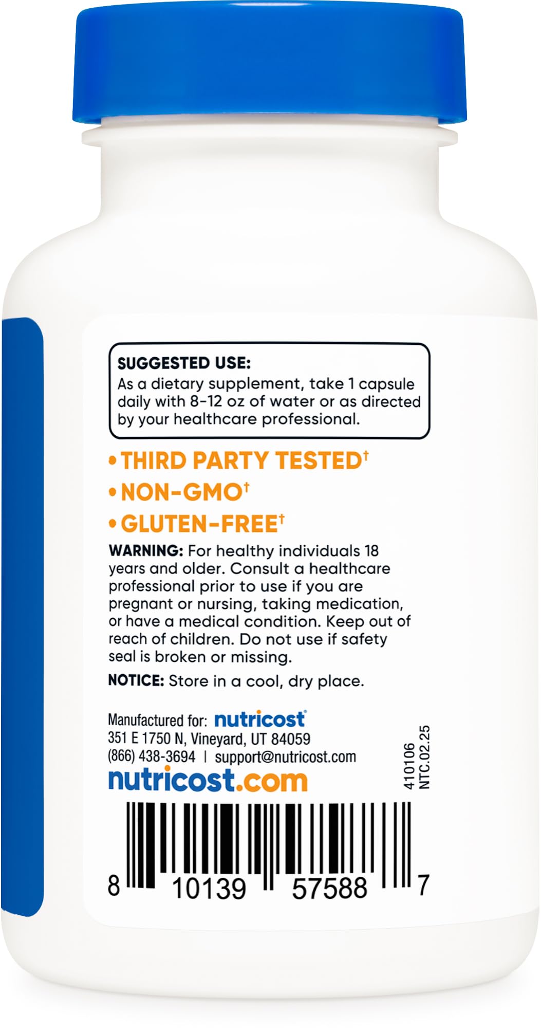 Nutricost NADH 10mg Per Serving 120 Capsules - B-Nicotinamide Adenine Dinucleotide, Vegan, Gluten-Free Nutricost Au supplements
