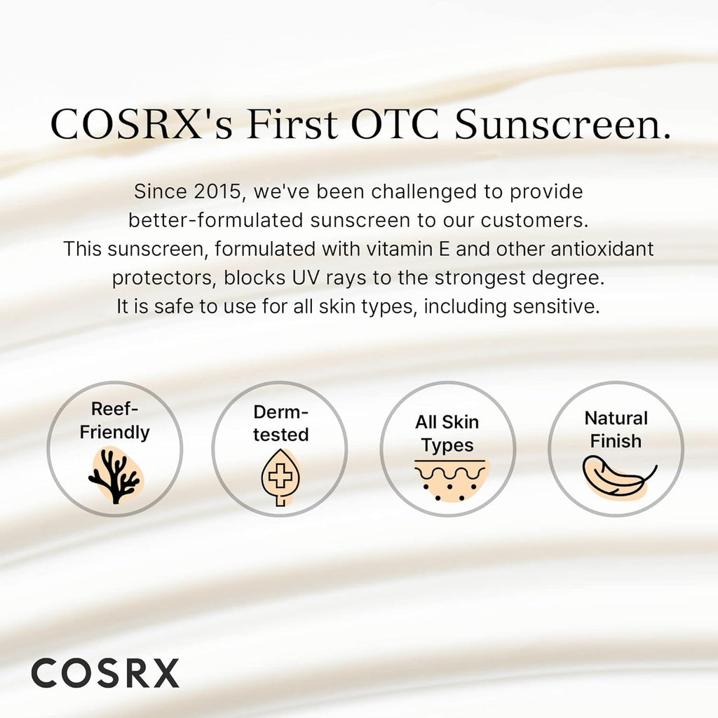 COSRX Vitamin E Vitalizing Sunscreen,SPF 50 Broad Spectrum Face Sunscreen, Lightweight