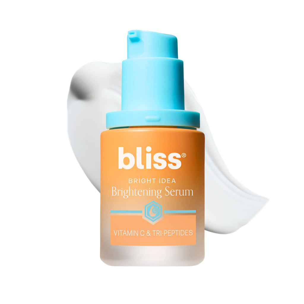 Bliss Vitamin C + Tri-Peptide Face Serum – Stabilized Vitamin C with Collagen-Boosting Peptide – Brightening Serum for Dark Spots