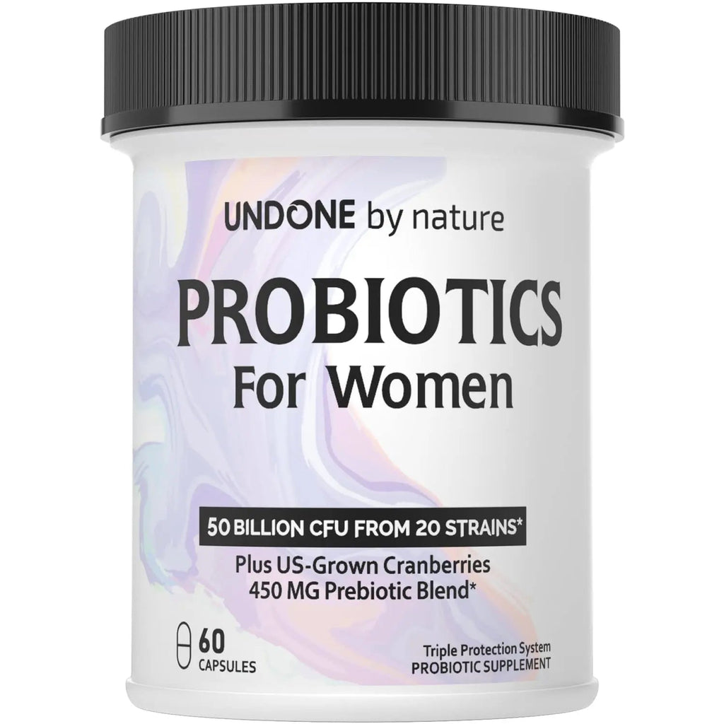 Undone By Nature Probiotic for Women, 50 Billion CFU Women's Probiotics with Prebiotics Undone By Nature Au supplements
