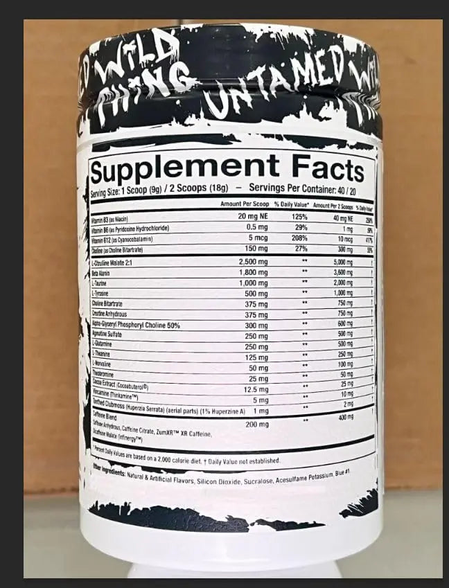 Assault Labs Wild Thing Pre Workout Powder Blend of Di-Citrulline Malate,Beta Alanine Assault Labs Au supplements
