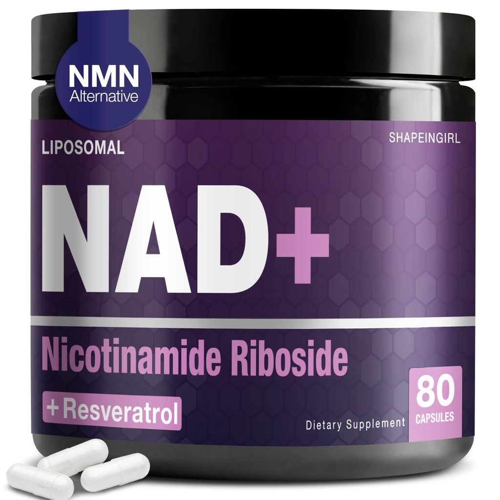 SHAPEINGIRL NAD Supplement - Nicotinamide Riboside Resveratrol 900mg, Liposomal NAD Supplement for Women and Men, NAD Plus Pure Organic SHAPEINGIRL Au supplements
