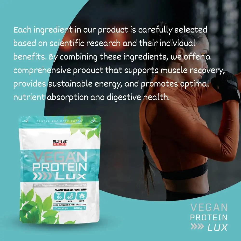 Medi-Evil Nutrition Vegan Protein Powder, Natural Ingredients, Gluten Free and Vegetarian Medi-Evil Au supplements