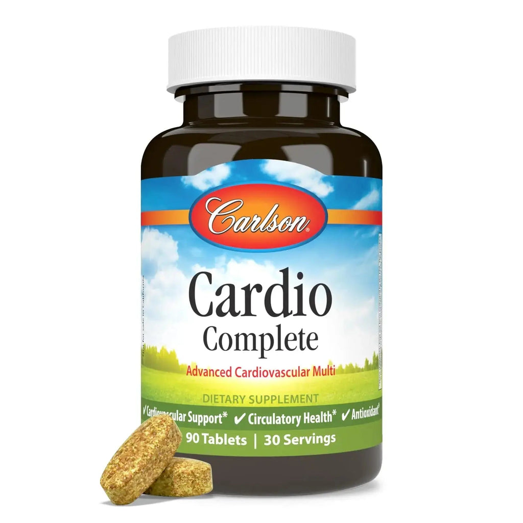 Carlson - Cardio Complete, Advanced Multivitamin, Heart Health, Circulatory Support, 90 Tablets Carlson Au supplements