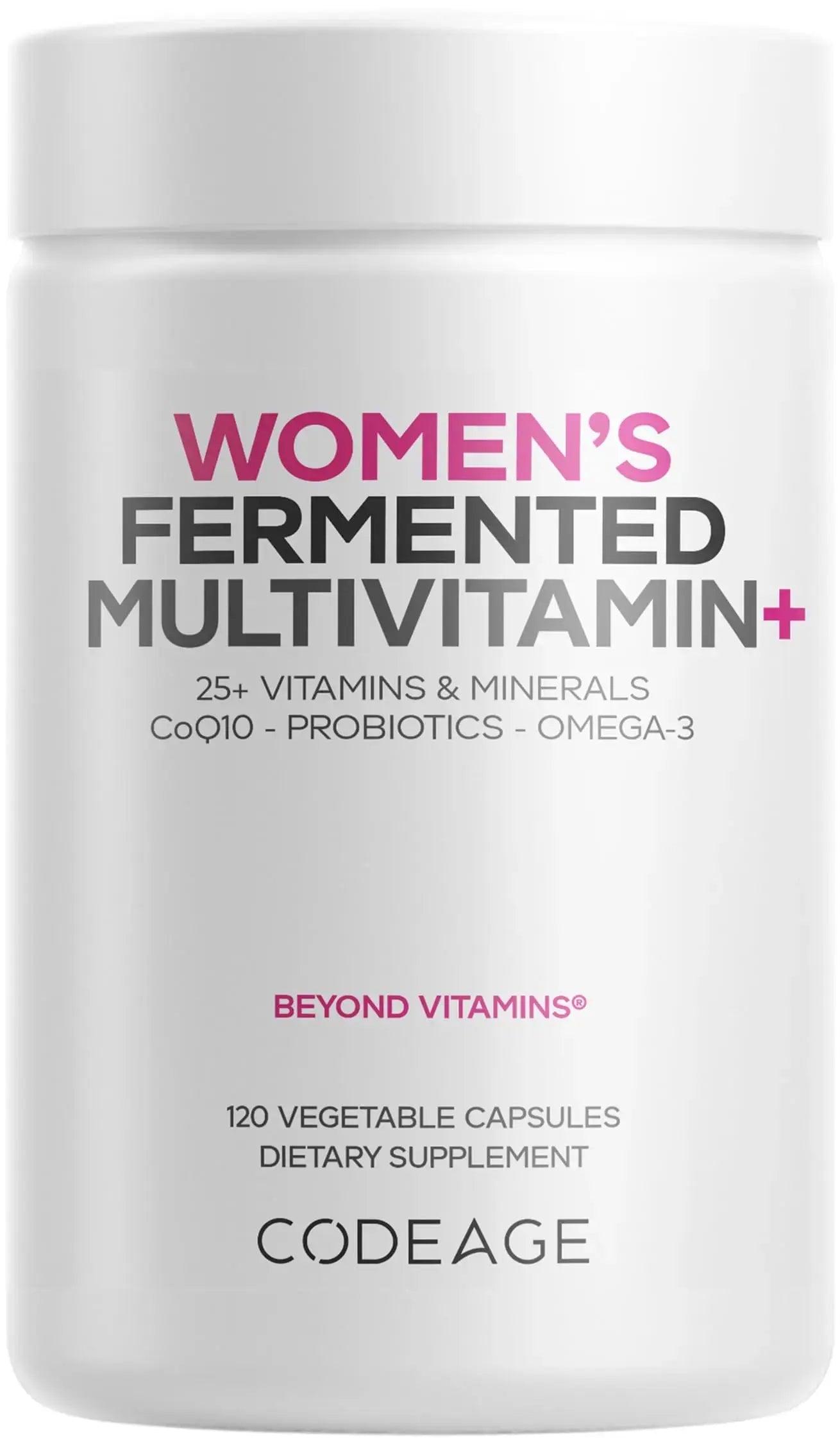 Codeage Women’s Daily Multivitamin, 25+ Vitamins & Minerals, Fermented, Organic Whole Foods, Probiotics Supplement Codeage Au supplements