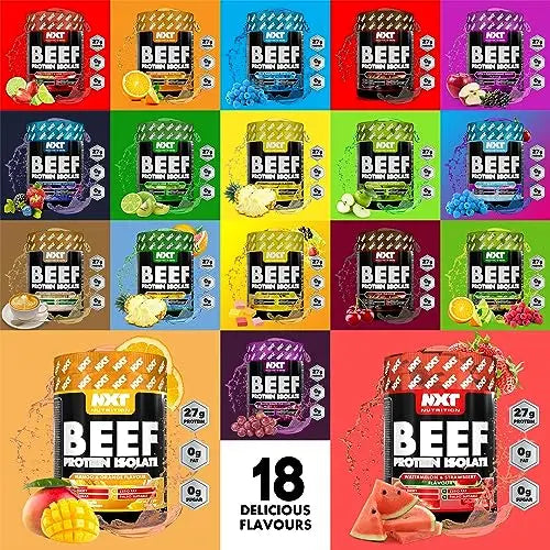 NXT Beef Protein Isolate 540g - High Protein Powder in Natural Amino Acids - Paleo, Keto Friendly NXT Nutrition Au supplements