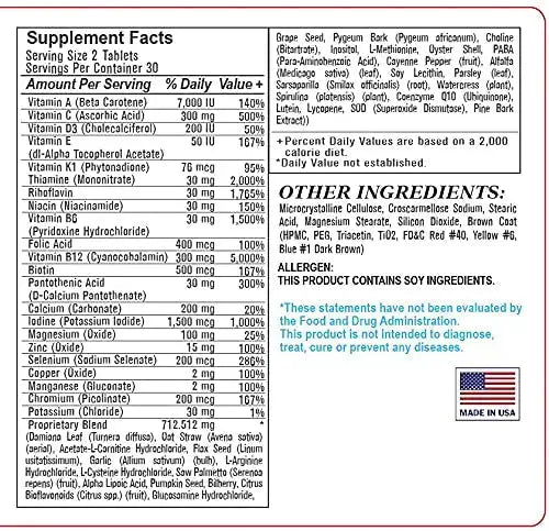 Esmond Natural: Men's Vitality Complex (Advanced Multivitamin and Mineral Supplement for Men. Supports Energy and Vitality) Esmond Natural Au supplements