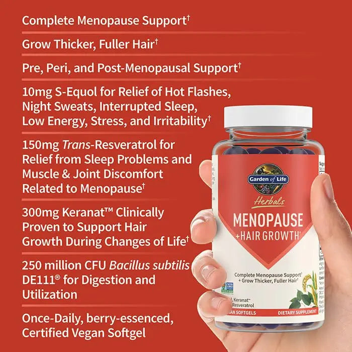 Garden of Life Herbals Menopause Supplement with S-equol & Trans-Resveratrol for Mult Garden of Life Au supplements