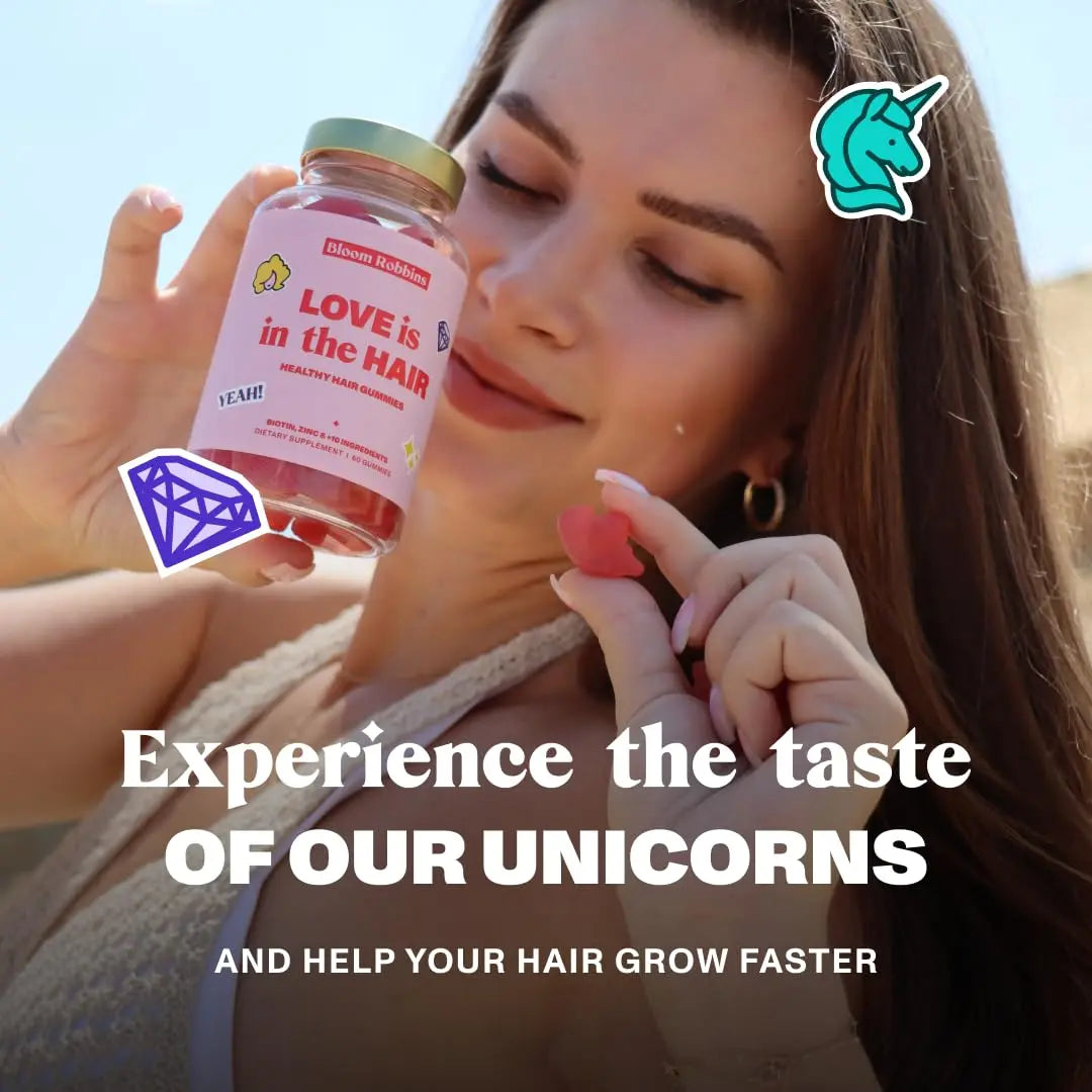 Bloom Robbins 60 Hair Gummies for Faster Hair Growth Vitamins for Women & 5000 MCG Bloom Robbins Au supplements