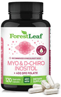 Myo-Inositol & D-Chiro Inositol Supplement for Women's Health | Fertility Supplements Women | Inositol 40:1 Ratio Support Ovarian Function & Healthy Hormone Balance Women | 2050mg | 120 Powder Caps ForestLeaf Au supplements