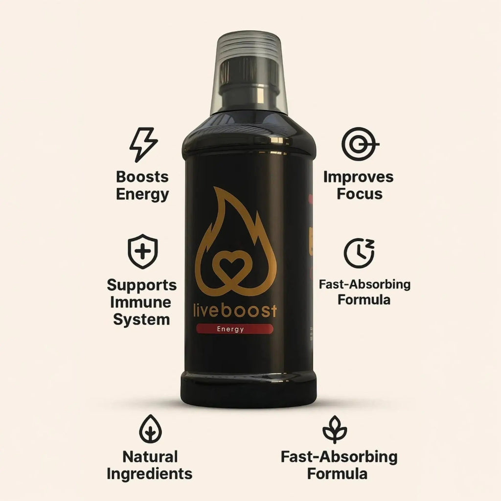 LIVEBOOST Liquid Supplement 2-Pack – Daily Energy Suppor & Wellness Formula for Men and Women – Natural Ingredients – 480ml Each LIVEBOOST Au supplements