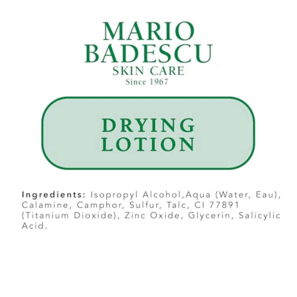Mario Badescu Drying Lotion for All Skin Types| Blemish Spot Treatment with Salicylic Acid and Sulfur