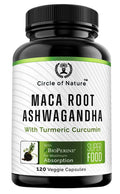 Maca Root 10,000 mg, Ashwagandha 6000mg Extract, Capsules for Men & Women CIRCLE OF NATURE Au supplements