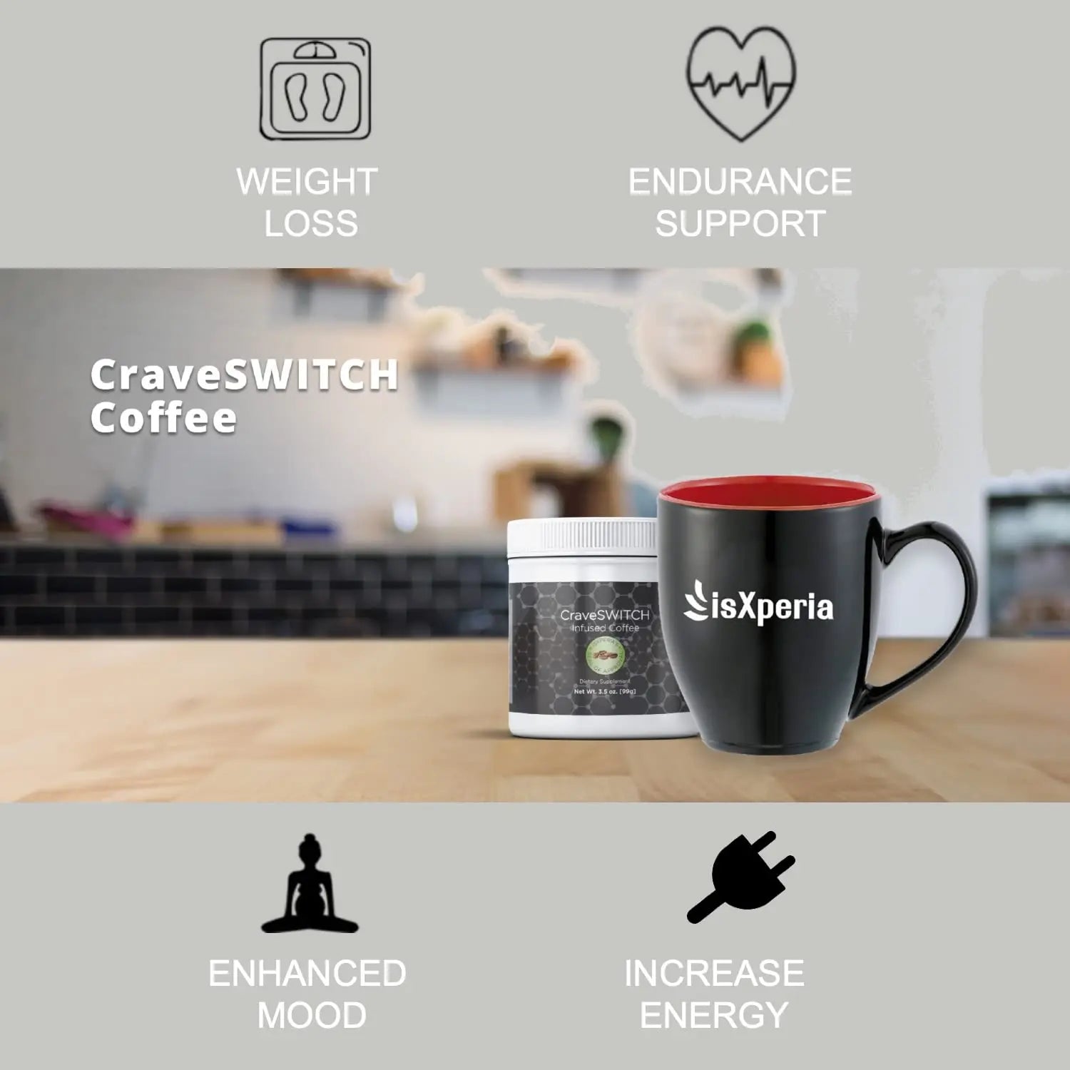 isXperia CraveSWITCH Bold Coffee - Colombian Arabica Coffee with Antioxidants isXperia Au supplements