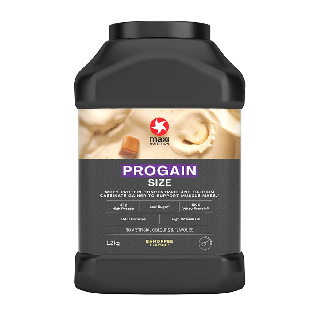 MaxiNutrition - Progain, Banoffee - Whey Protein Powder for Size & Muscle Mass – Low Sugar MaxiNutrition Au supplements