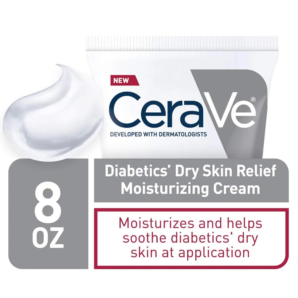 CeraVe Moisturizing Cream for Diabetics’ Dry Skin, Urea Cream with Bilberry for Face and Body, Fragrance Free CeraVe Au supplements