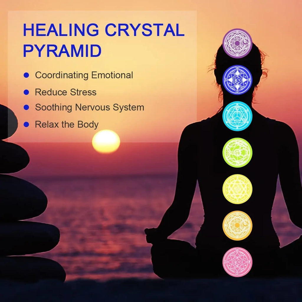 Besorgone Orgonite Pyramid for Positive Energy Amethyst Sphere Chakra Orgone with Blue Quartz Besorgone Au supplements