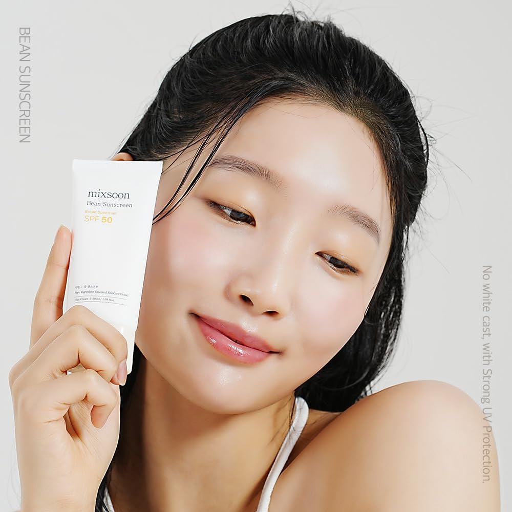 mixsoon Bean Sunscreen-Lightweight Airy Texture SPF 50 Korean Sunscreen for Face