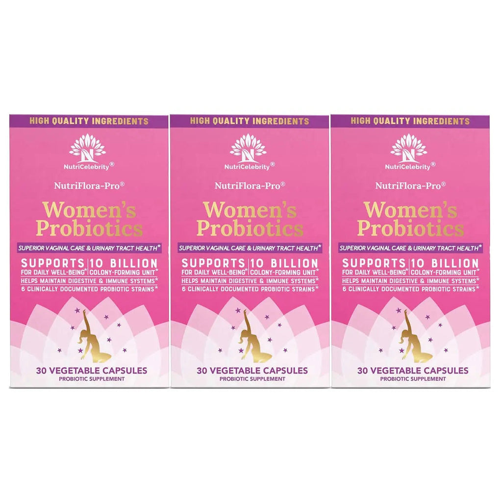 NutriCelebrity NutriFlora-Pro Probiotics for Women, Vaginal, Urinary Health, Immune System Digestive Nutricelebrity Au supplements