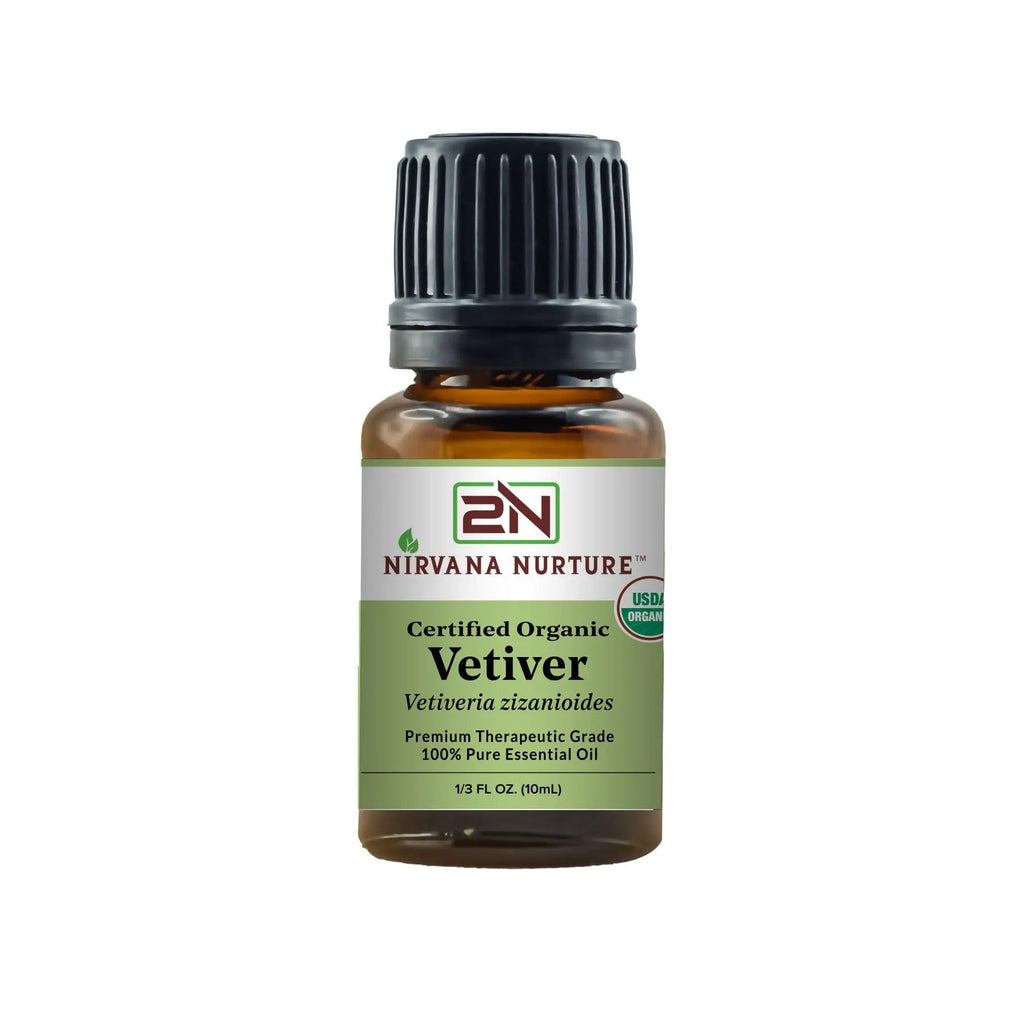 Nirvana Nurture Vetiver Essential Oil USDA Certified Organic 100% Pure Premium Therapeutic Grade Nirvana Nurture Au supplements