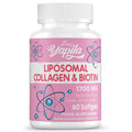 Liposomal Collagen Biotin Capsules, Hydrolyzed Bovine Collagen Peptides 1700 mg, Types 1 & 3 Protein Yapila Au supplements