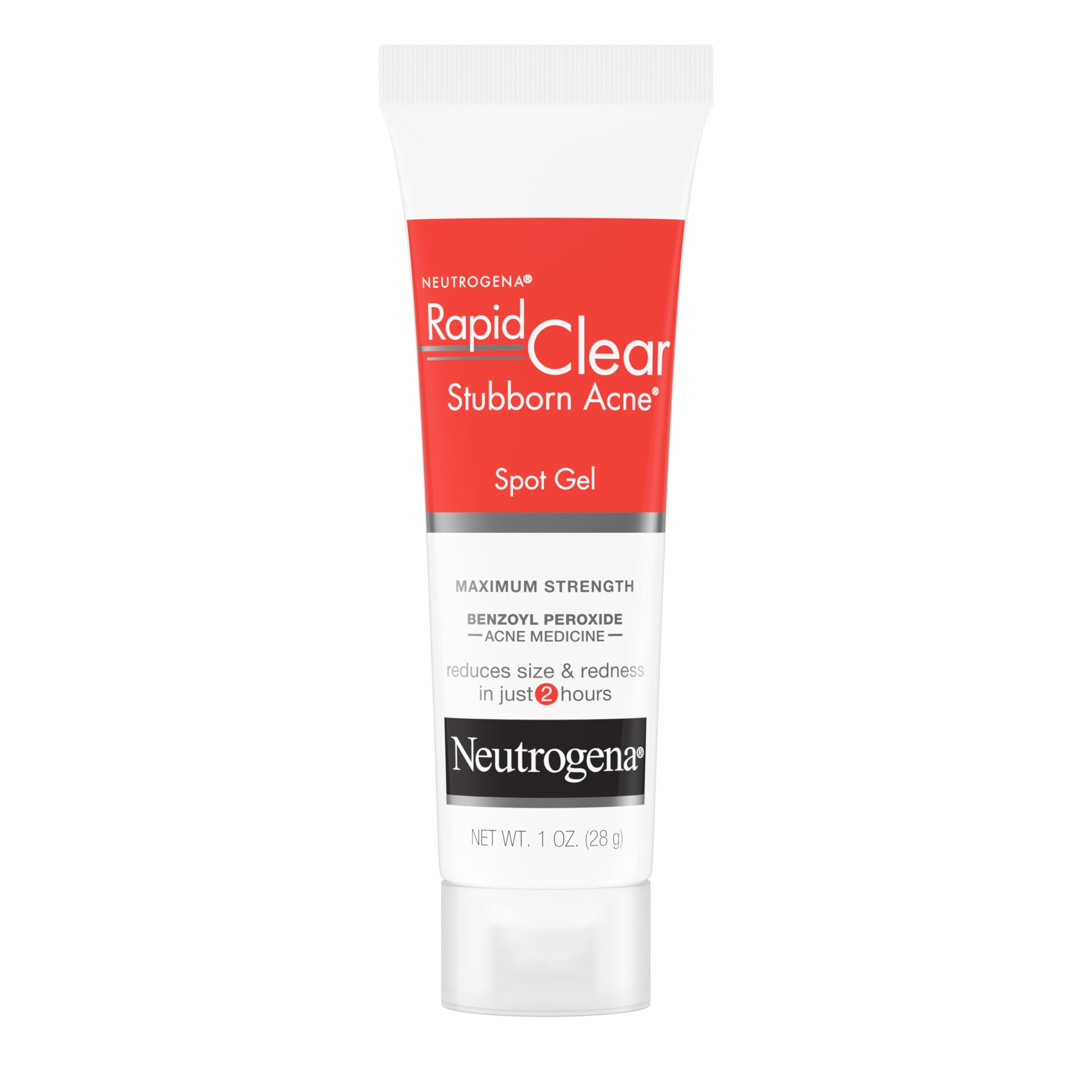 Neutrogena Rapid Clear Stubborn Acne Spot Treatment Gel, Maximum Strength 10% Benzoyl Per-oxide