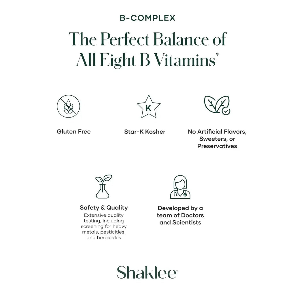Shaklee - B-Complex- The Ultimate Energy Boost with Patented Bioactivated Absorption System™ - B Vitamins for Enhanced Well-Being Shaklee Au supplements