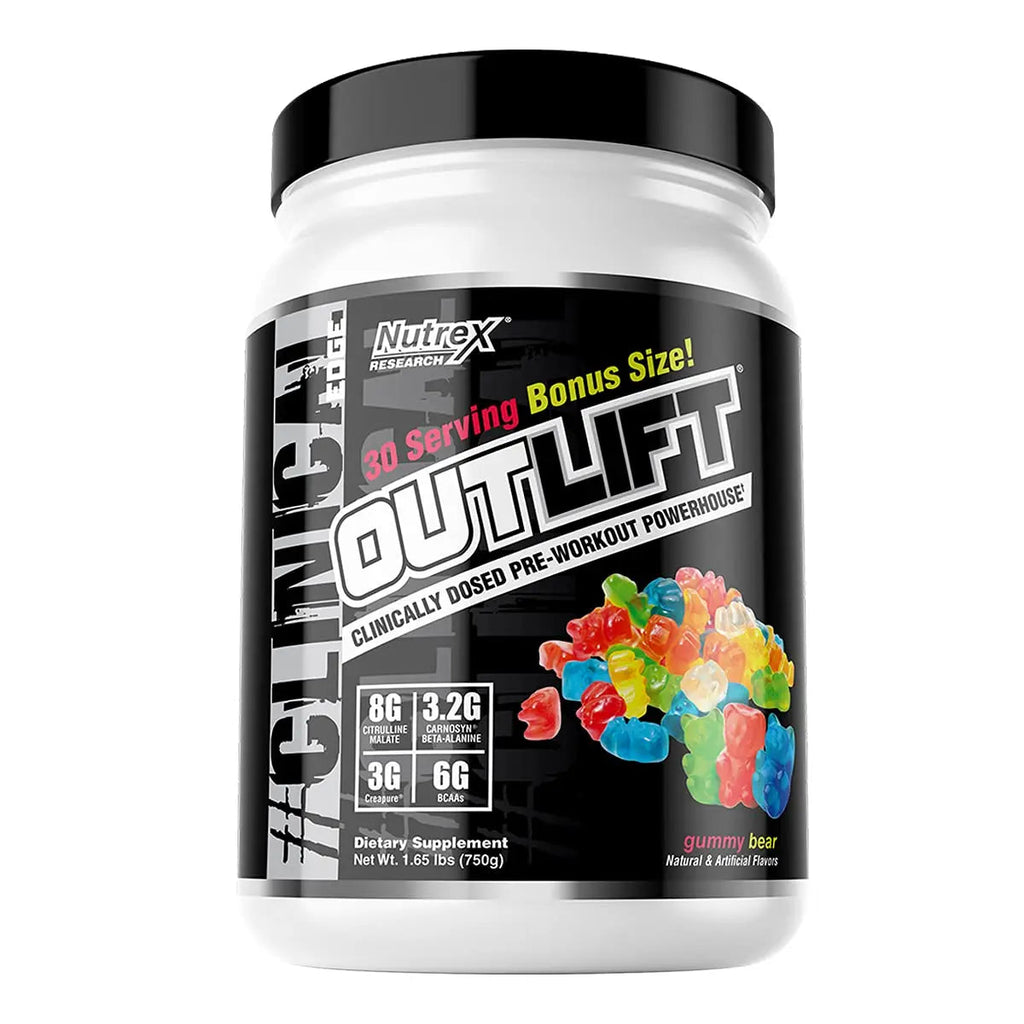 Nutrex Outlift Clinically Dosed Pre Workout Powder with Creatine, 8G Citrulline, BCAA Nutrex Research Au supplements