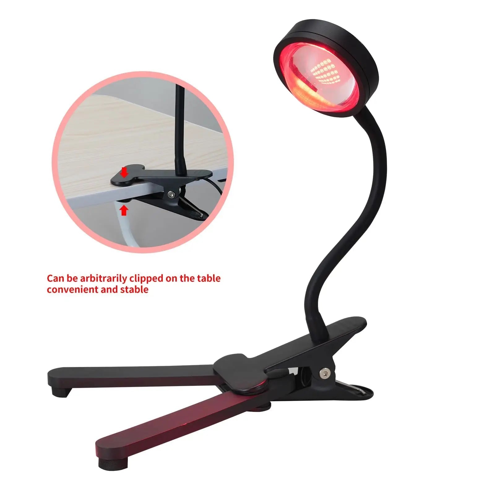 WTINTELL Red Light Therapy for Face, 660nm LED Red Light Therapy Light with Clip, Suitable WTINTELL Au supplements