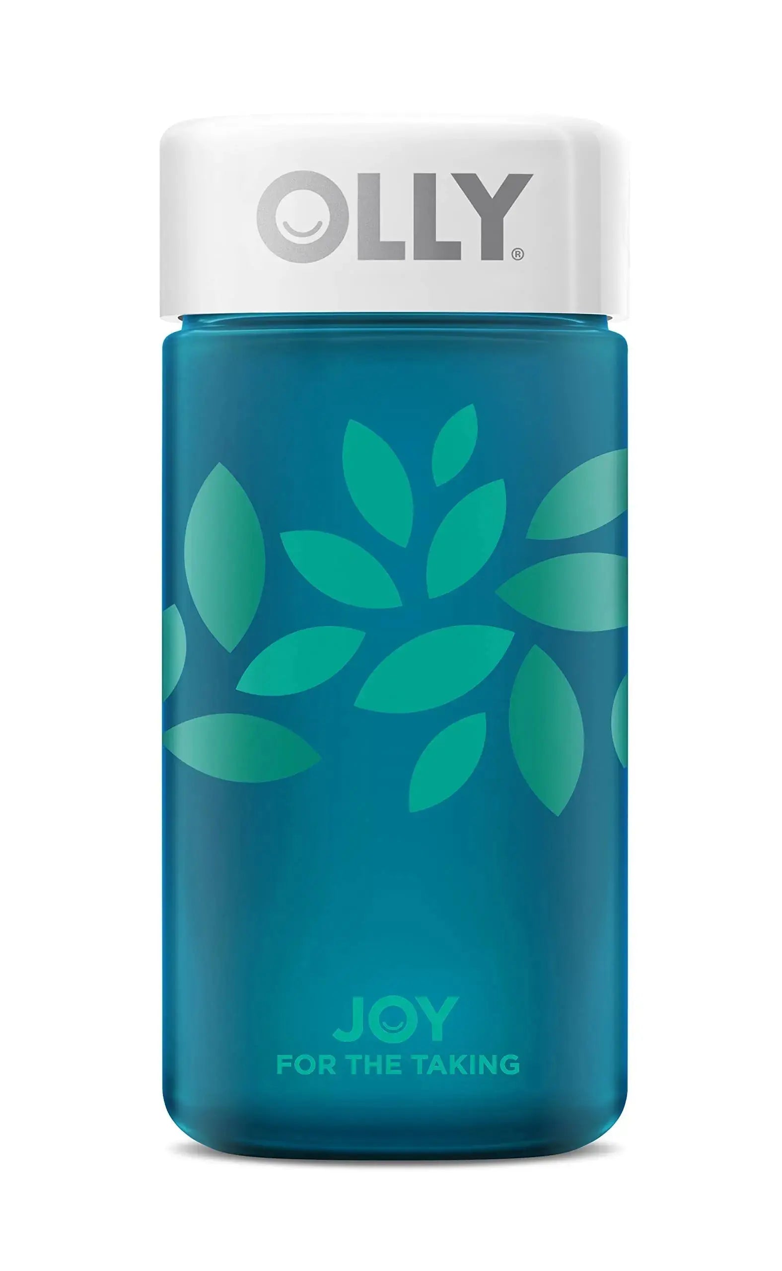 OLLY Joy Jar Gift, Easy Refillable Glass Bottle Vitamin Container, Holds Up to 120 Vitamin Gummies OLLY Au supplements